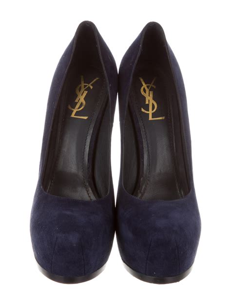 ysl black suede pumps|how much are YSL heels.